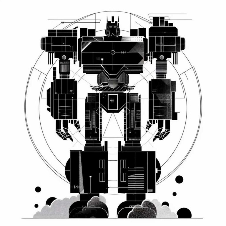 Illustration of a robot representing an AI tone transformer tool.