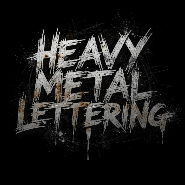 Heavy Metal Lettering Example