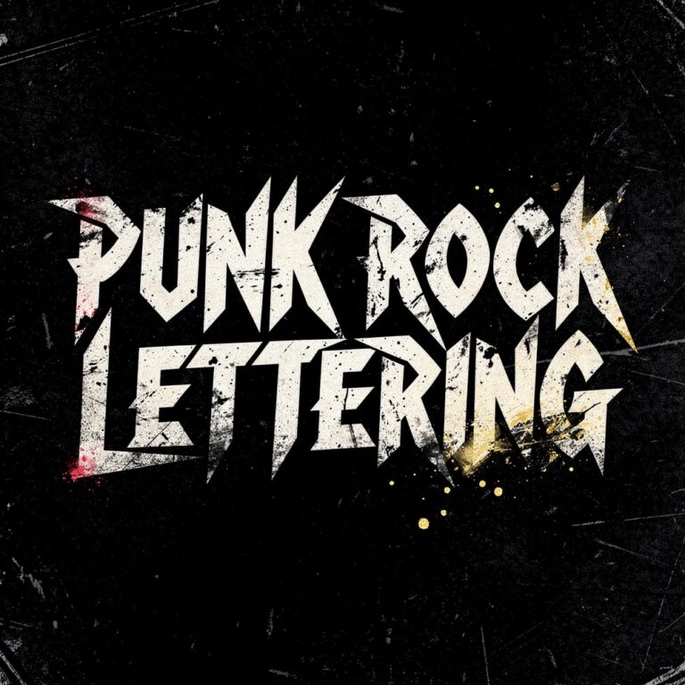 Punk Rock Lettering Example