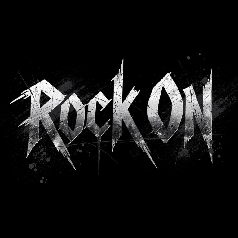 Rock Lettering Example