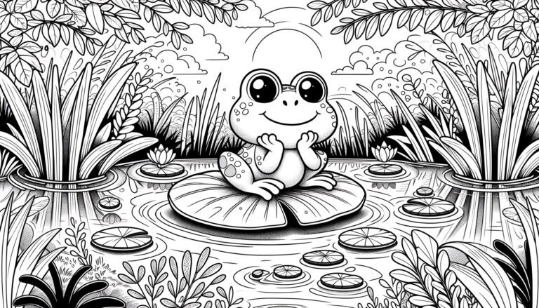 An example image from the Word.Studio AI Coloring Page Maker