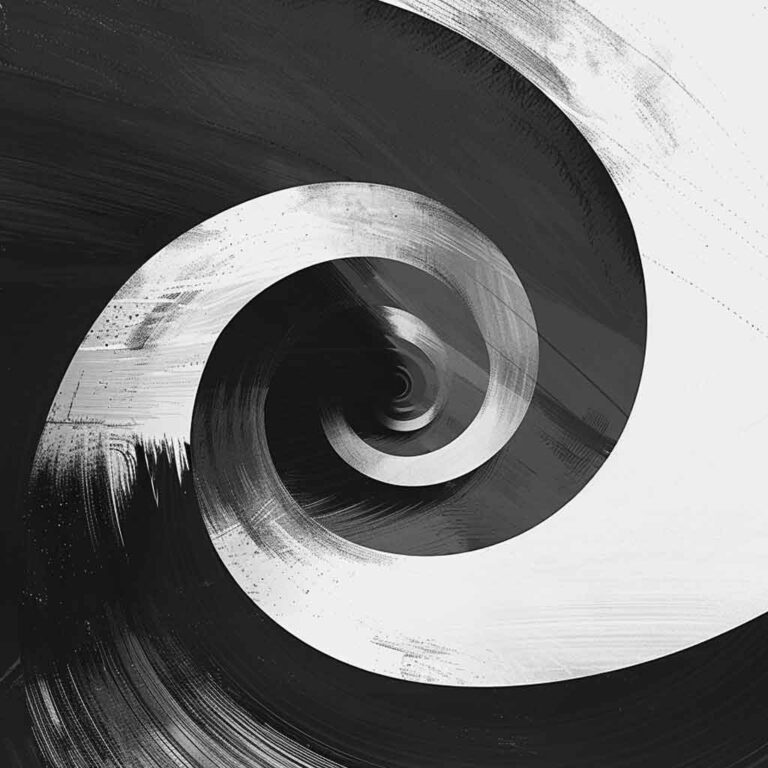 Swirly spiral representing a tongue twister tool.