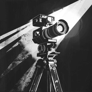 Filmmaker camera illustration