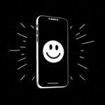 An emoji on a phone