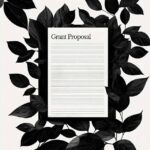 Grant Proposal surrounded by leaves