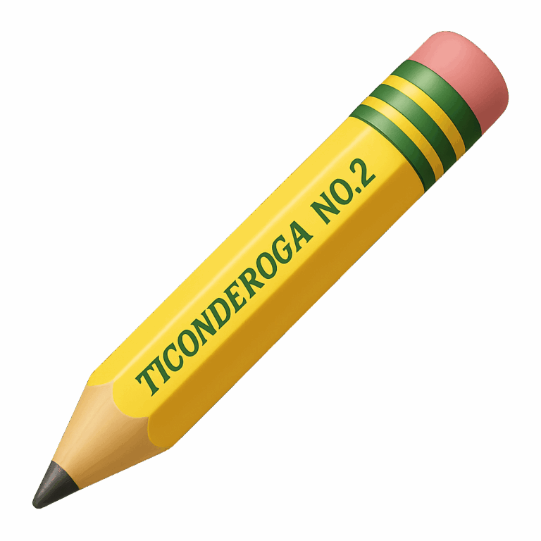 Pencil emoji icon example