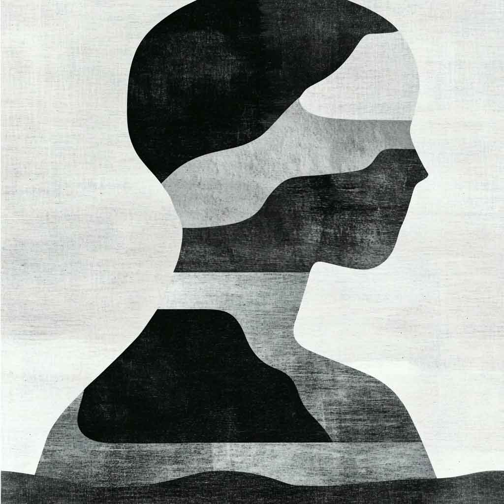 Abstract artistic illustration representing a human