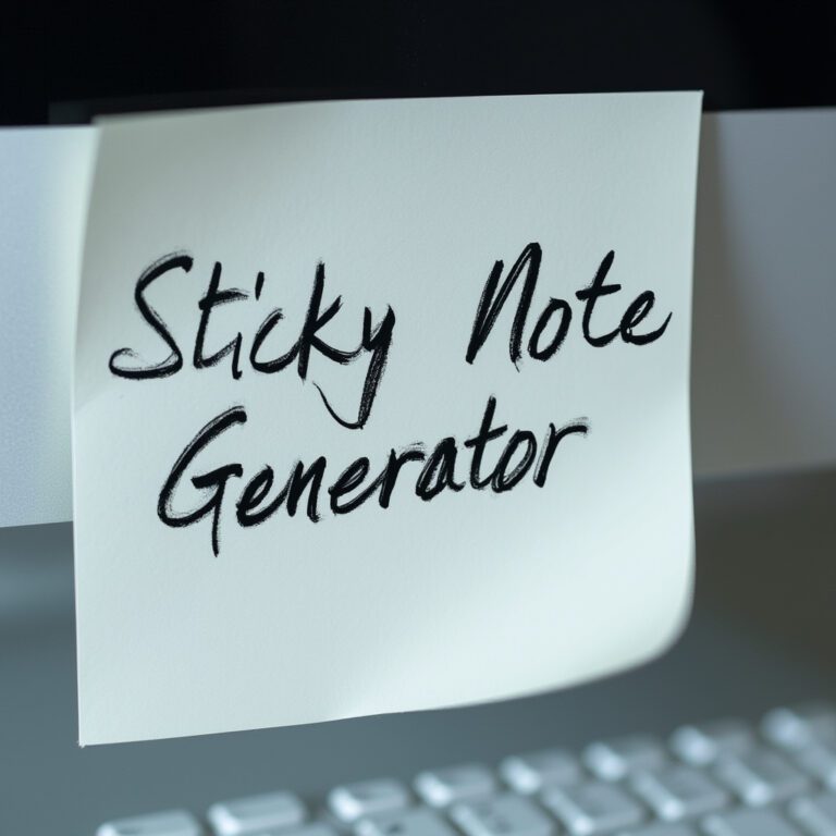 Sticky Note Generator