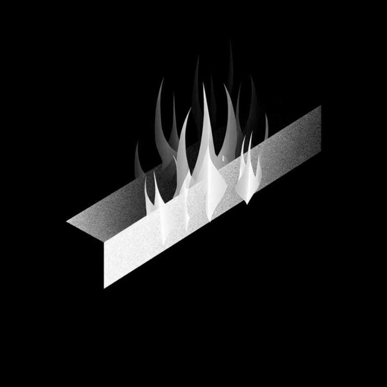 Em dash on fire