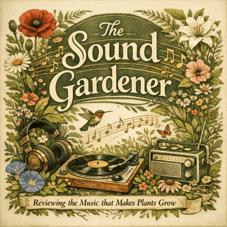 Sound Gardener Botanical Style Podcast Cover Design Theme