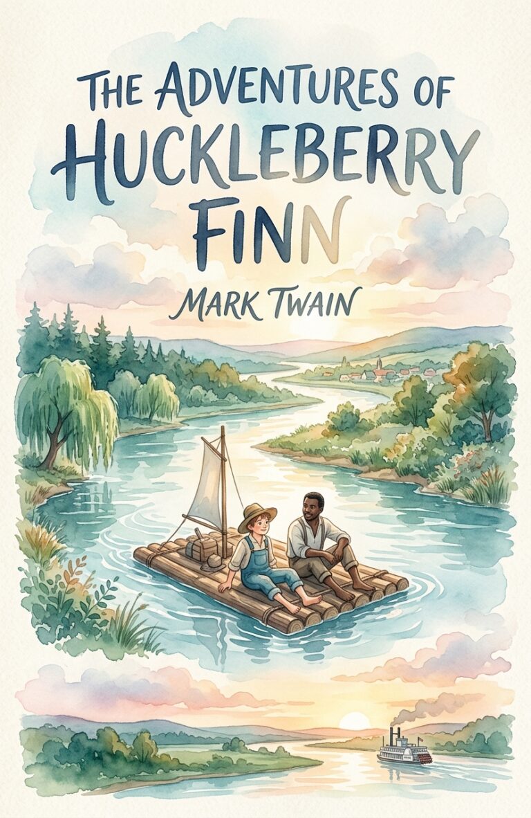 Book Cover Design Example - Huckleberry Finn