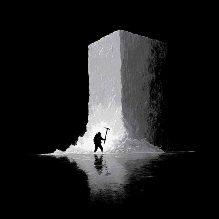 Icebreaker breaking the ice