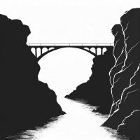 A bridge symbolizing the connection of two ideas with an analogy